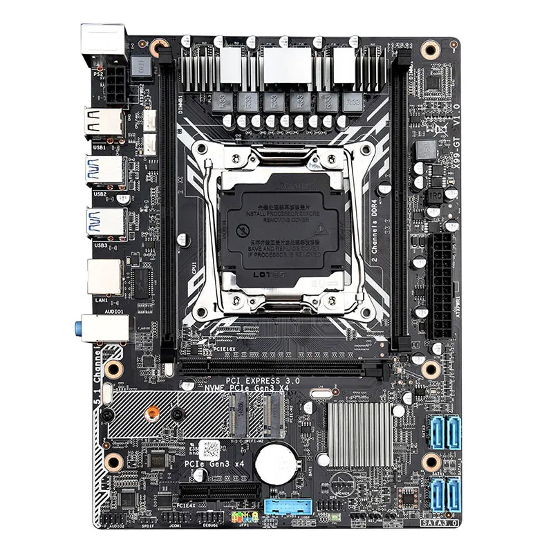 X99 GT игровой материнской платы с LGA2011-3 E5 2620 V3 1 шт. 8 Гб 2400 МГц DDR4 памяти USB3.0 NVME M.2 Wi-Fi