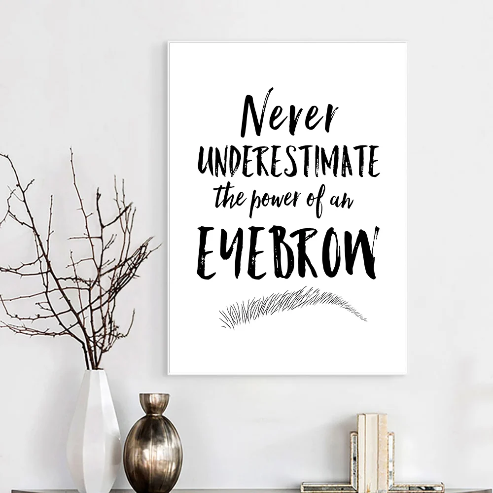 Картина на холсте с изображением бровей красоты макияжа художественная работа