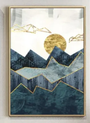 WW103 алюминиевая рама холст продажа скандинавские абстрактные геометрические