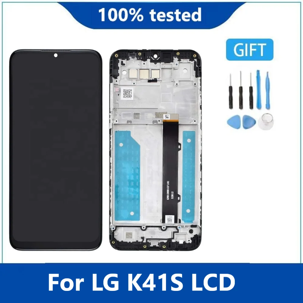 

Оригинальный Для 6,55 "LG K41S ЖК-дисплей LMK410EMW LMK410HM LMK410BMW Дисплей кодирующий преобразователь сенсорного экрана в сборе эксклюзивный K41 S ЖК-диспл...