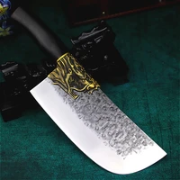 china longquan hand forging high carbon steel cut iron kitchen knife chef cutting knife and kitchen knife slicer knife