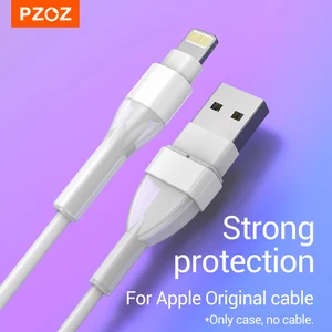 Защита для кабеля PZOZ USB для iPhone 12 MINI 11 Pro X XS Max XR SE