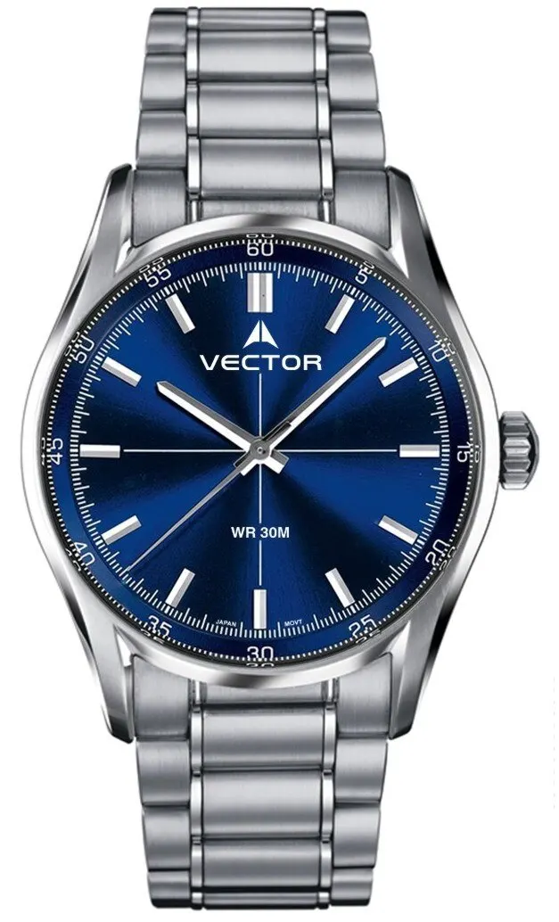 Наручные часы мужские кварцевые VECTOR V8-039418 синий |