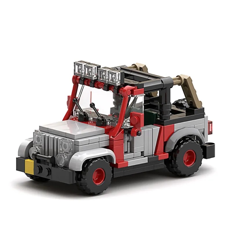 

Конструктор «Динозавры юрского периода», конструктор Jeeped, кубики MOC, внедорожники, мини-модель автомобиля, детские игрушки «сделай сам» для ...