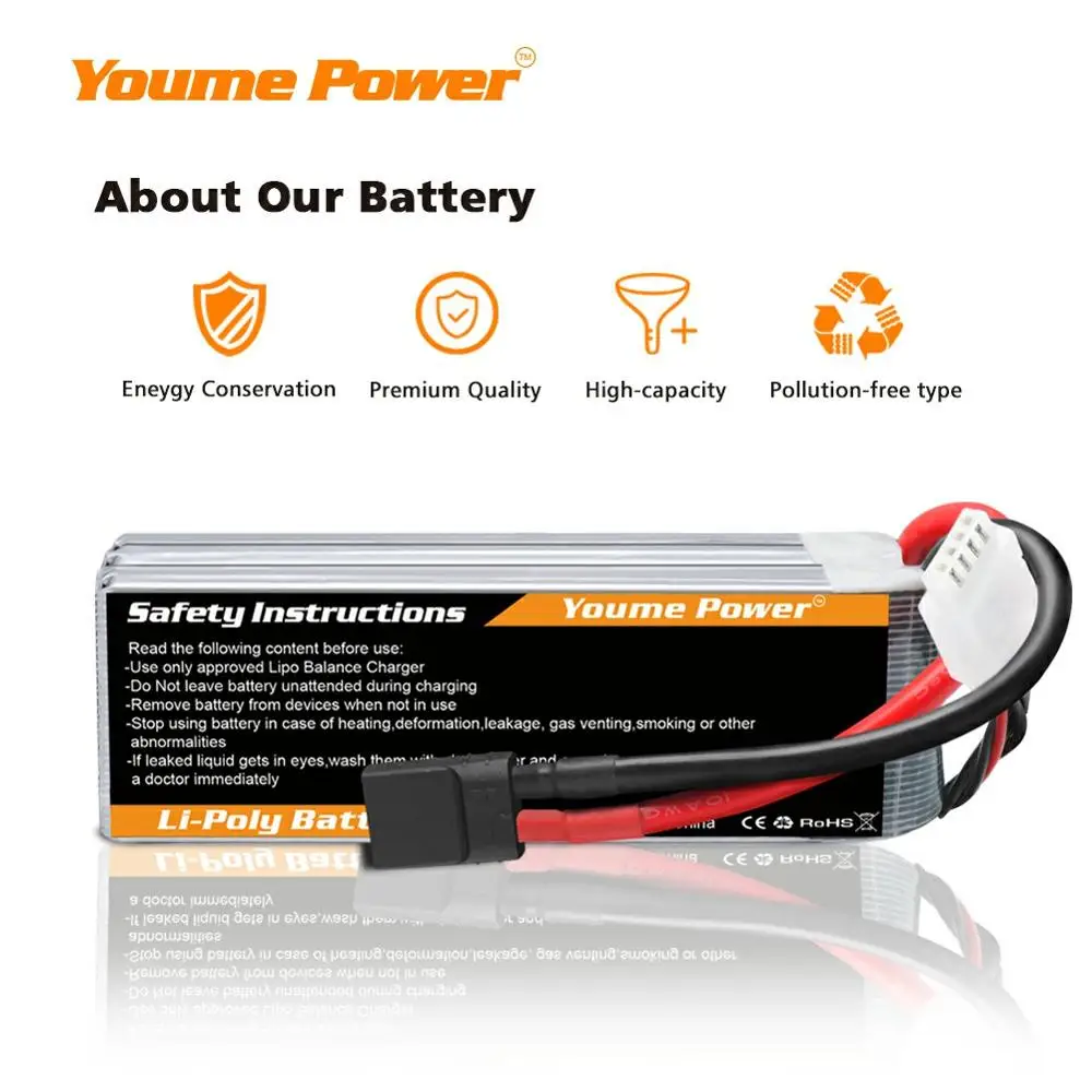 2 шт 3s lipo 111 в 3300 мач аккумулятор с ру 50c