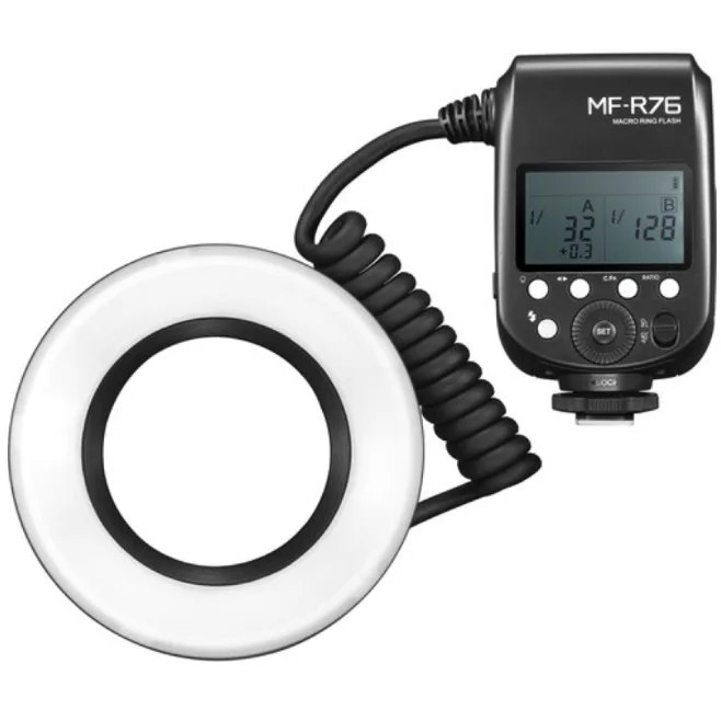 Godox MF-R76 Макро-светодиодный кольцевой светильник 5000K RING76 Макро крупным планом