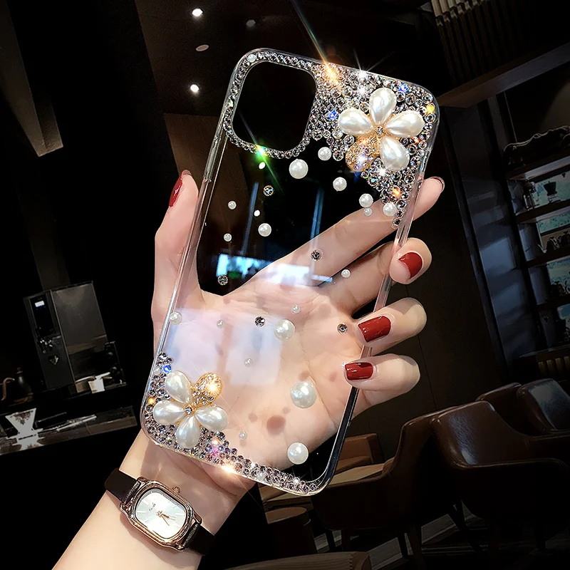 3D Эйфелева башня флакон духов блестящие Чехлы для Samsung Galaxy S21 Ultra A21S A51 A71 A12 A52 A52s A72