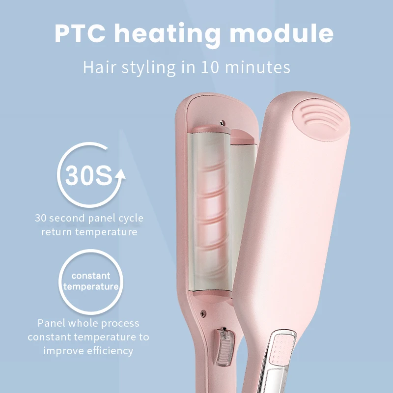 Щипцы для завивки волос MsWing керамическая плойка с двумя трубками 28 мм 2 бочонка