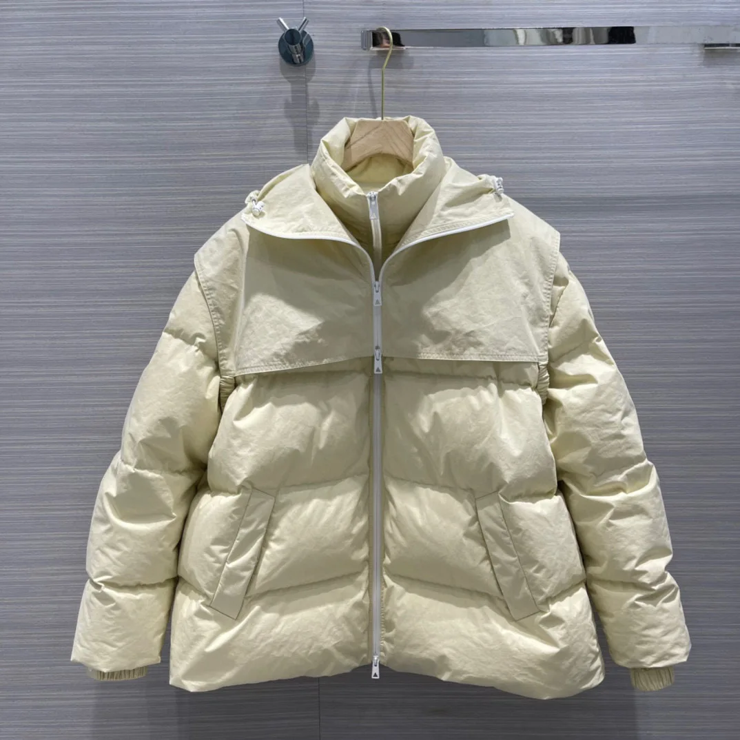 

High Quality Women's White Duck Down Jacket Winter Luxury Brand Clothing Female Coat Designer Same Style Men Women Outwear 53415