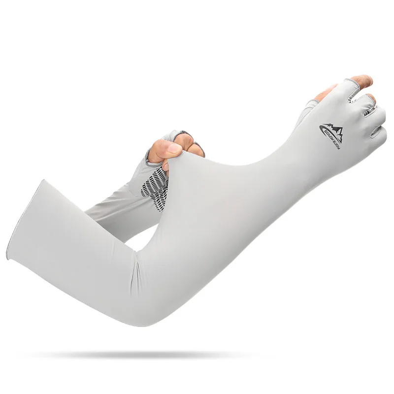 

Summer Viscose Fiber Sun Protection Oversleeves Men Women Outdoor Driving Riding Fishing UV Protection Quick Dry Finger Gloves