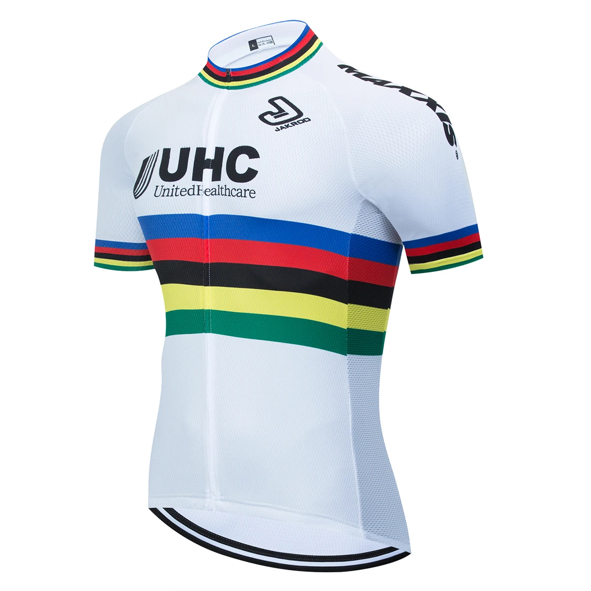 2020 6XL UHC белая одежда для велосипедной команды Радужная велосипедная Джерси