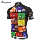 Велосипедная трикотажная футболка в стиле ретро, цветная мультяшная одежда для дорожного велосипеда, верхняя одежда для горного велосипеда, одежда для команды, велосипедная одежда