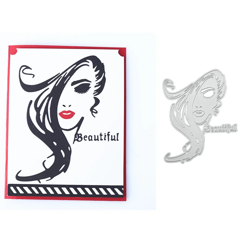DiyArts длинные волосы женские металлические резные штампы резак нож форма для
