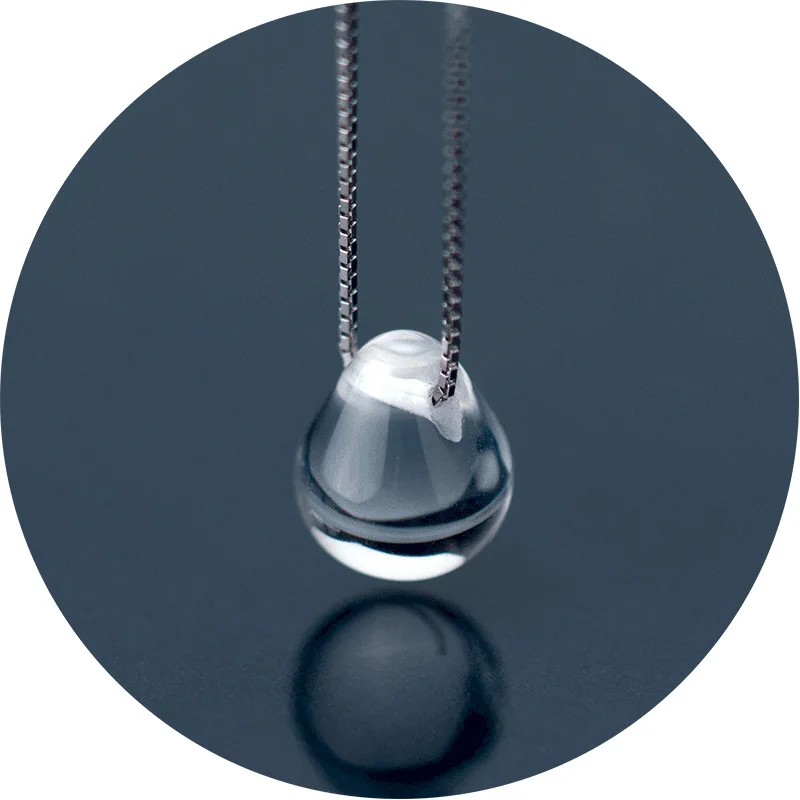 Новый кулон ожерелье и акрил 45 см Каплевидная форма d подарок на день рождения для