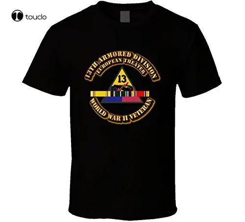 

Hot Sale 100% Cotton Army - Ssi - 13Th Armored Division - Europe - Wwii T Shirt Black Summer Style Tee Shirt fashion funny new