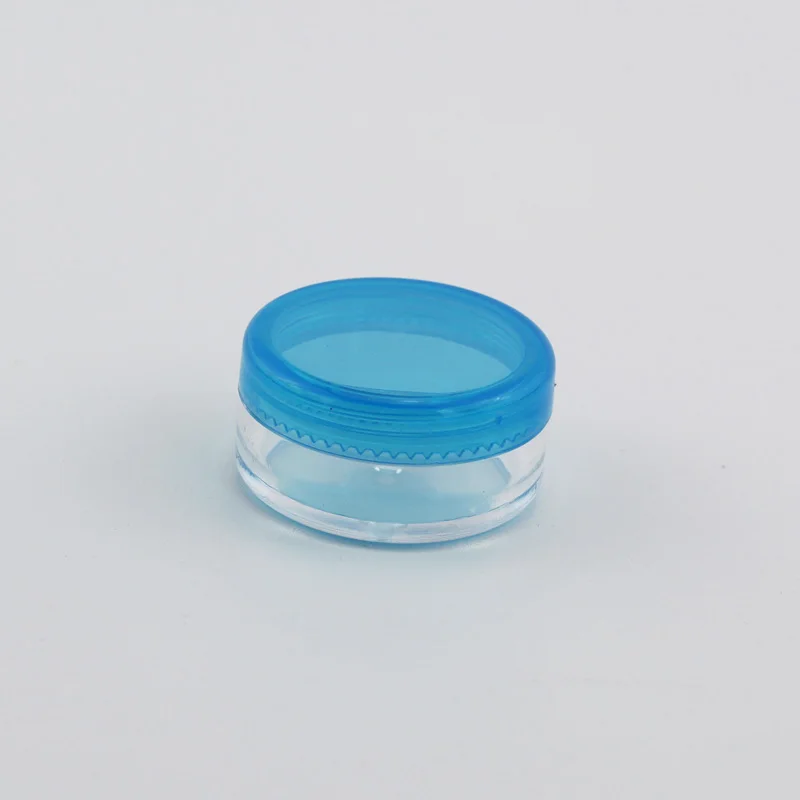 3g Round Blue 12 шт пустые для небольших банок многоразовые мини пластиковые бутылки Косметическая банка, контейнер маленькая круглая бутылка маленькая банка для крема твердые духи - Цвет: 3g Round Blue