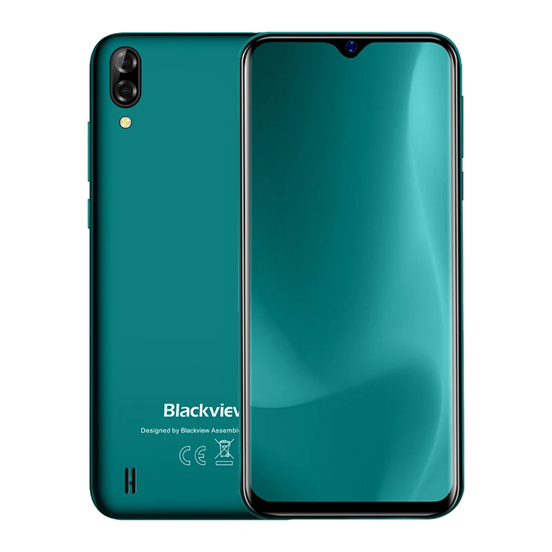 Green Blackview A60 6," 19,2: 9 экран капли 13 Мп задняя камера 1 Гб 16 Гб Смартфон 4080 мАч Android 8,1 мобильный телефон - Цвет: Green