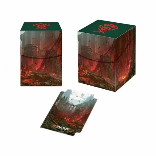 Фиолетовый Ультра Pro Deck Box Ravnica десять гильдий настольные игры карты TCG колода чехол для магических карт MGT/Pkm/YGO/сборные игры - Цвет: Фиолетовый
