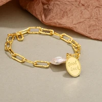 silvology 925 sterling silver baroque pearl bracelets for women wide chain good luck charm bracelets luxury friendship jewelry