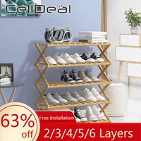 celldeal 3456 layers free installation plant shoe display stand shelf folding shoe rack flower pots display storage shelf