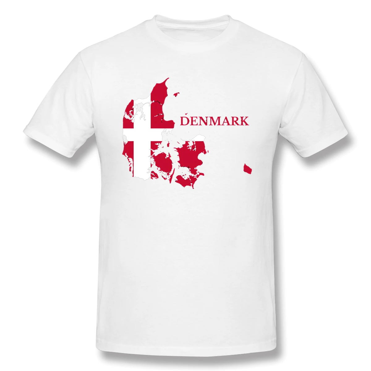 Футболка с флагом Дании забавная Мужская Базовая саркастическая футболка