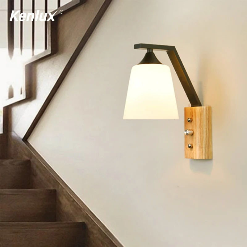 Декоративное Скандинавское бра настенные светильники со стеклянным абажуром