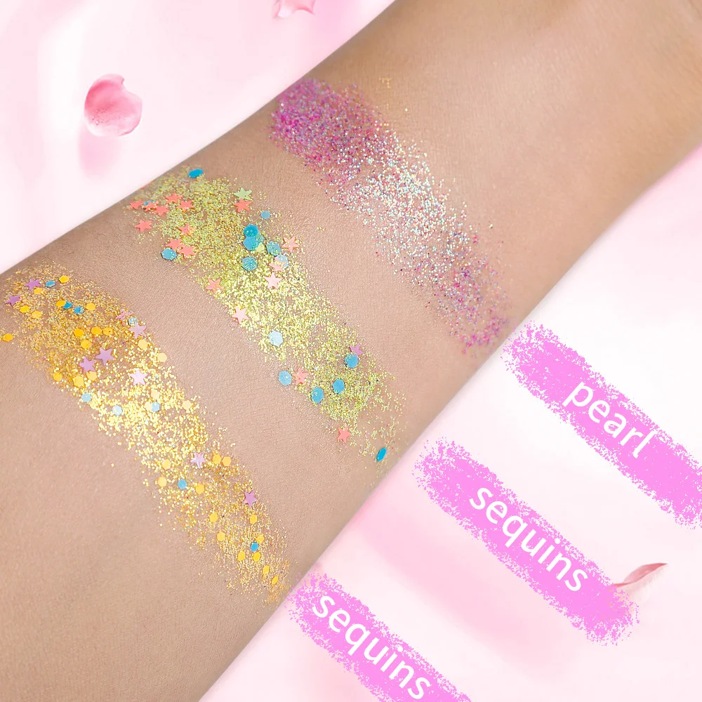 OEM Лучшая палитра нейтральных золотых блестящих теней для век Блестящие Блестки