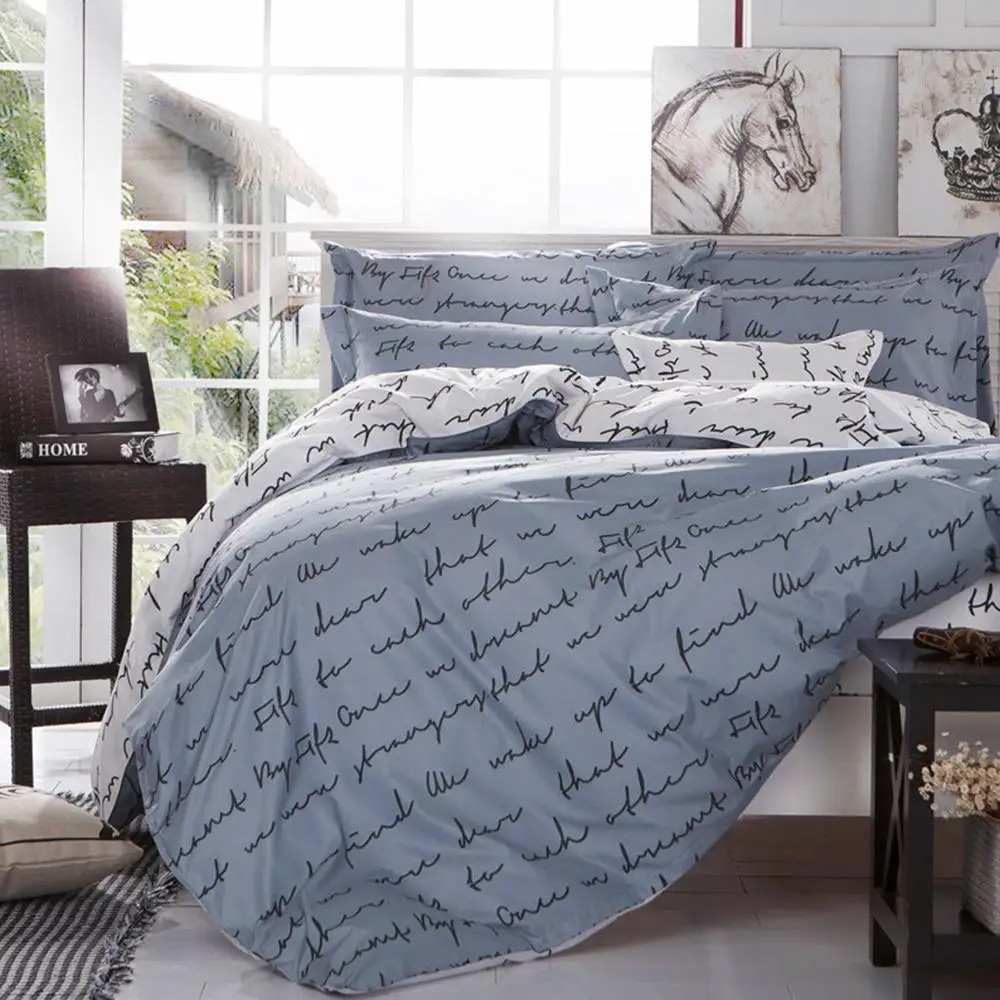 Комплект постельного белья из 100% хлопка пододеяльник подушка покрывало простыня