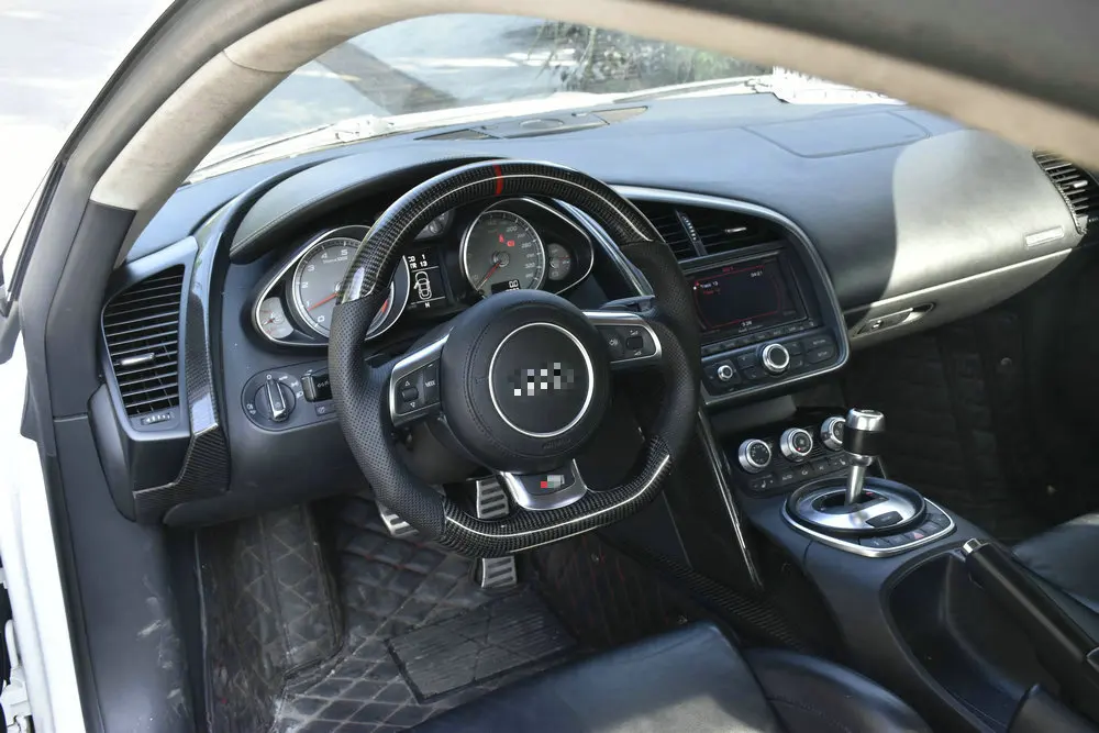100% натуральное углеродное волокно Автомобильное рулевое колесо для Audi TT