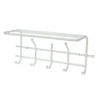 Вешалка настенная с полкой на 5 крючков ЗМИ Эра-5, 482122 см, цвет бело