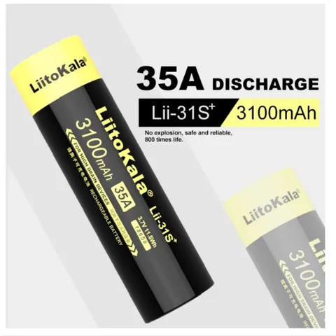 Аккумулятор LiitoKala Lii-31S 18650, литий-ионный аккумулятор 3,7 в, 3100ма, 35 А для высокой Дренажные устройства, 1-10 шт.