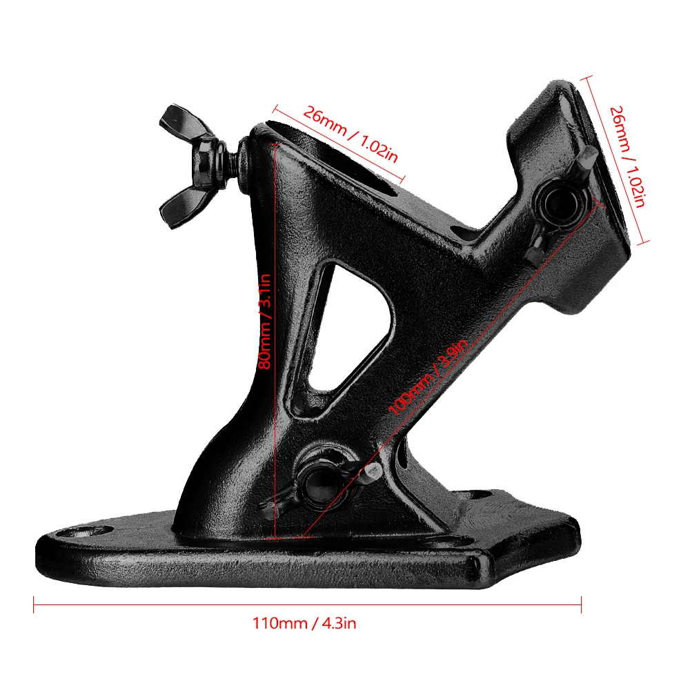 Тяжелая основа для флагштока из нержавеющей стали уличная настенный кронштейн