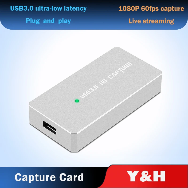 Y & H USB3.0 Карта видеозахвата HDMI compatibleI USB игра захват Регистраторы HD 1080P 60fps
