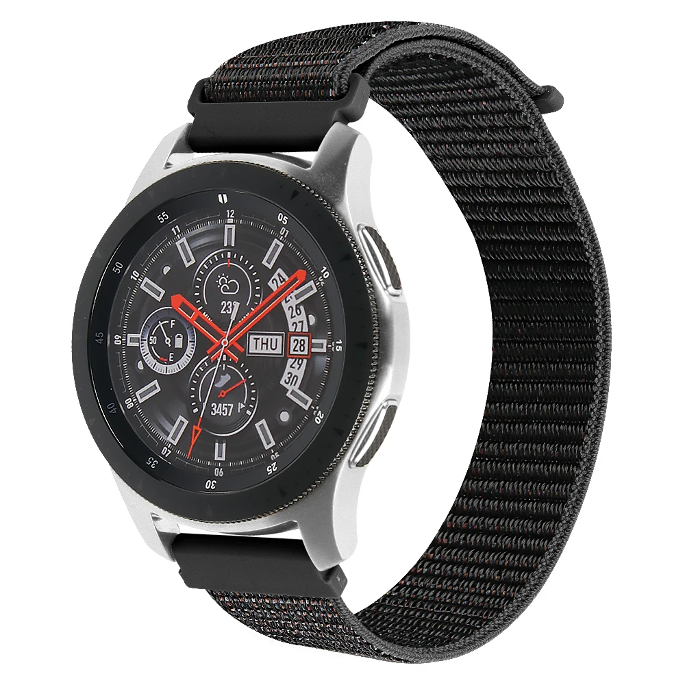 Gear s3 Frontier ремешок для samsung galaxy watch 46 мм 22 мм ремешок для часов спортивный тканый нейлоновый холщовый ремешок для часов huawei watch gt ремешок