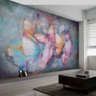 Самоклеящиеся обои на заказ в европейском стиле ручная роспись маслом 3D Красочные бабочки фрески для стены гостиной спальни