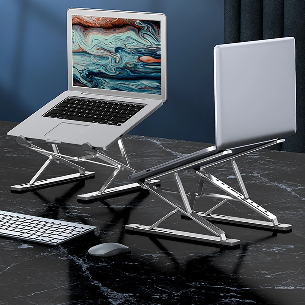 Алюминиевая Подставка для ноутбука регулируемая подставка Macbook планшета ПК