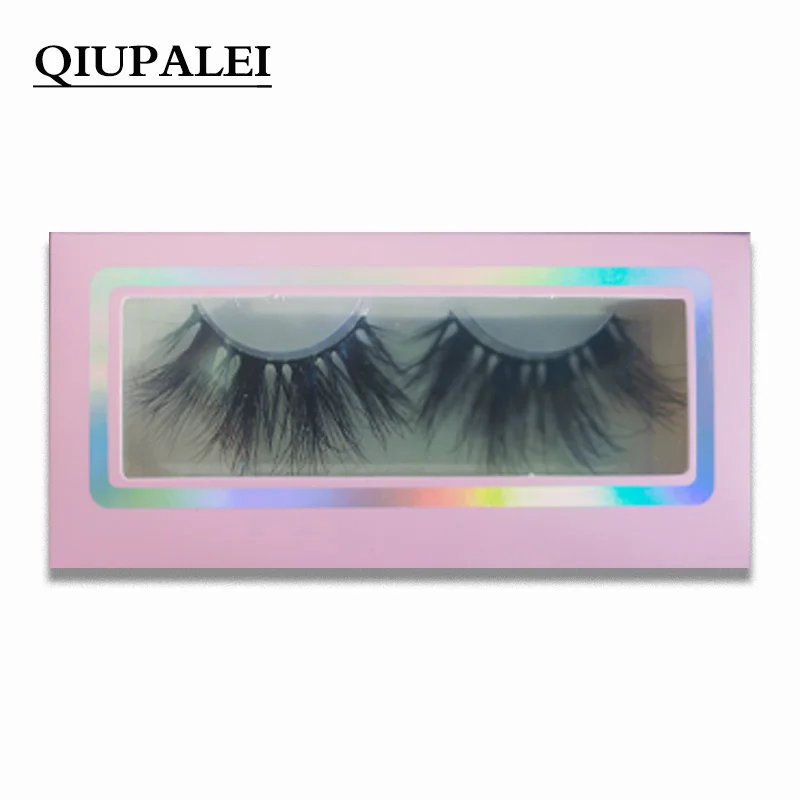 

QIUPALEI New 5D Mink Lashes 1Pair/Box Fluffy Wispy Long Lashes Wholesale Hight Quality Fales Eyelashes Korean Makeup Tool