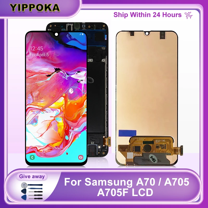 

6,7 "оригинальный A705 для Samsung Galaxy A70 LCD SM-A705F/DS A705F/DS A705F дисплей сенсорный экран дигитайзер для Samsung A705 дисплей