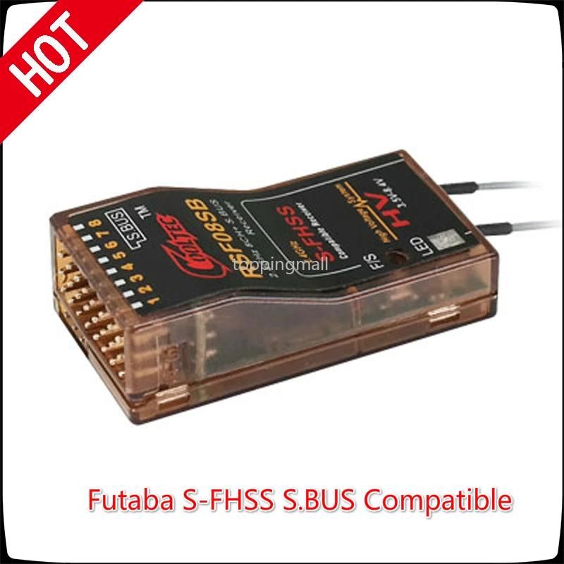RSF08SB 8ch Futaba S-FHSS S.BUS совместимый приемник для 10J 8J 6K 6J 14sg 18MZ WC 18SZ Frsky Delta СКИДКА 16% |