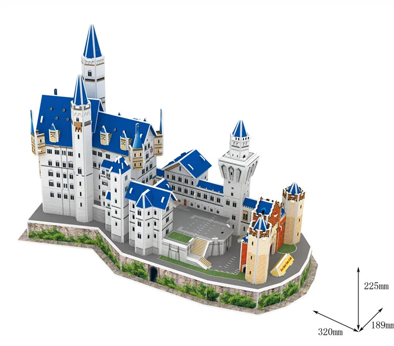 3D пазлы с изображением лебедей форта бумажная модель украшение для гостиной и