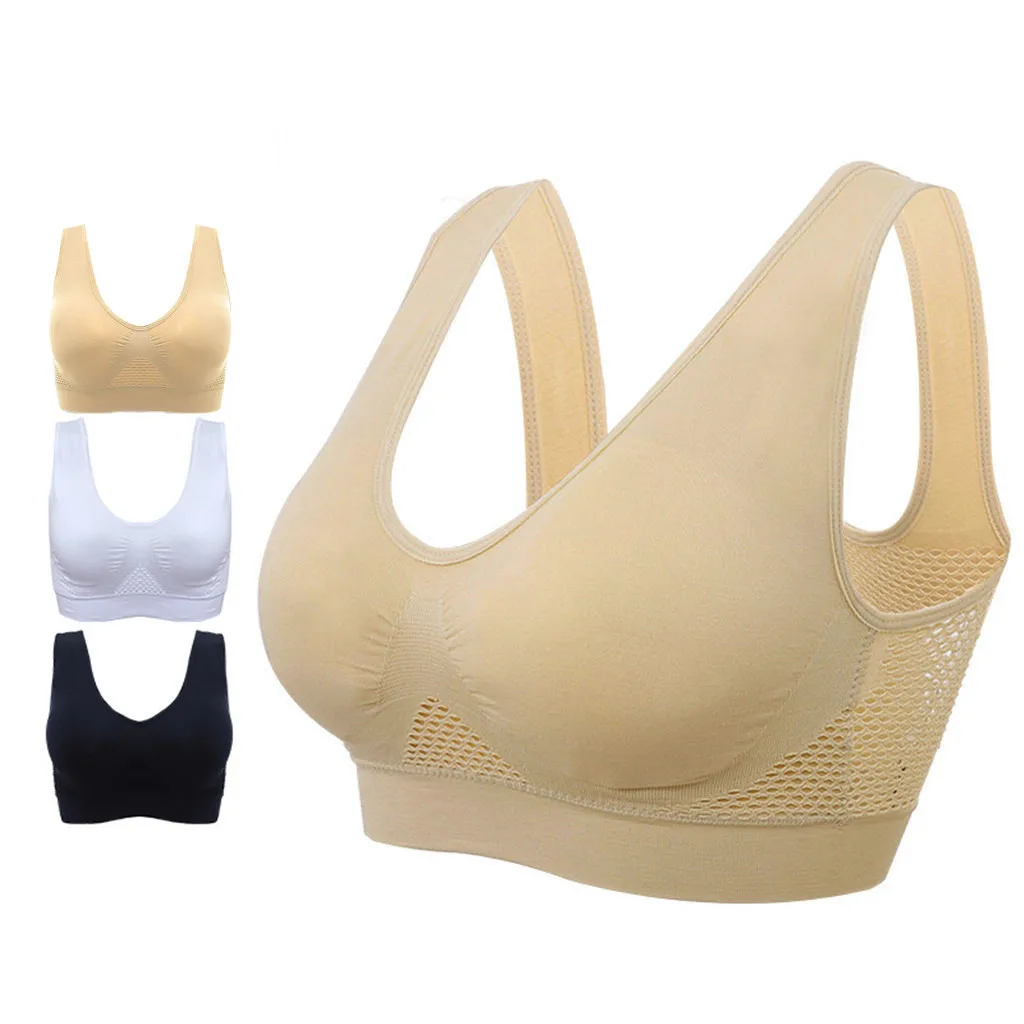 

Air Permeable Summer Sport Yoga Wireless Bra Gym Fitness Athletic Running Sport Tops Underwear Workout Vest Sports Accessories