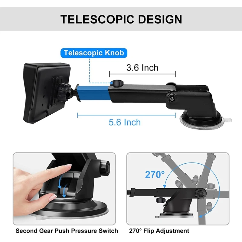 

L9CD Baby Car Mirror Camera with 4.3'' High Definition Display Night Vision 360 Degree Rotating Dashboard for Car Rear Seat