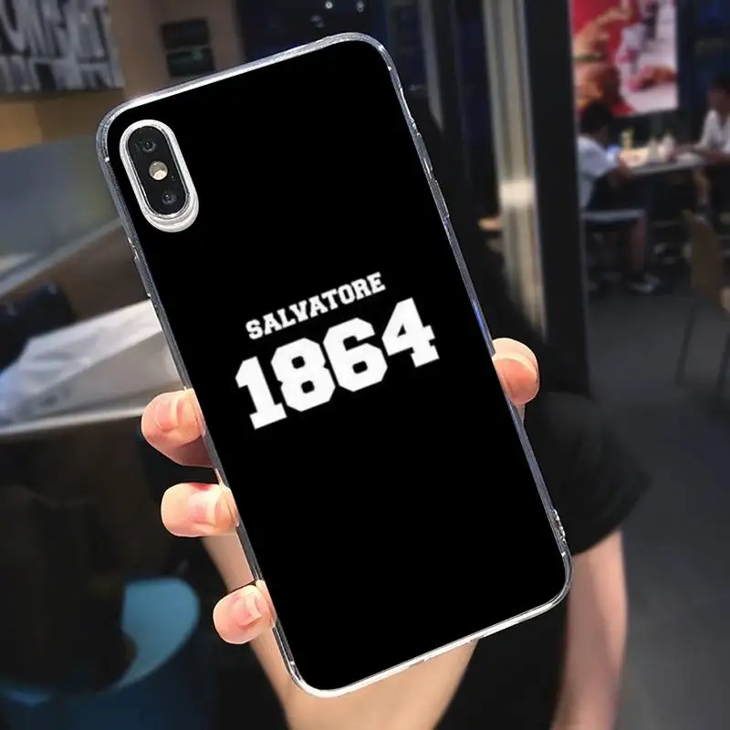 

journaux des vampires Phone Case Transparent for iPhone 6 7 8 11 12 s mini pro X XS XR MAX Plus