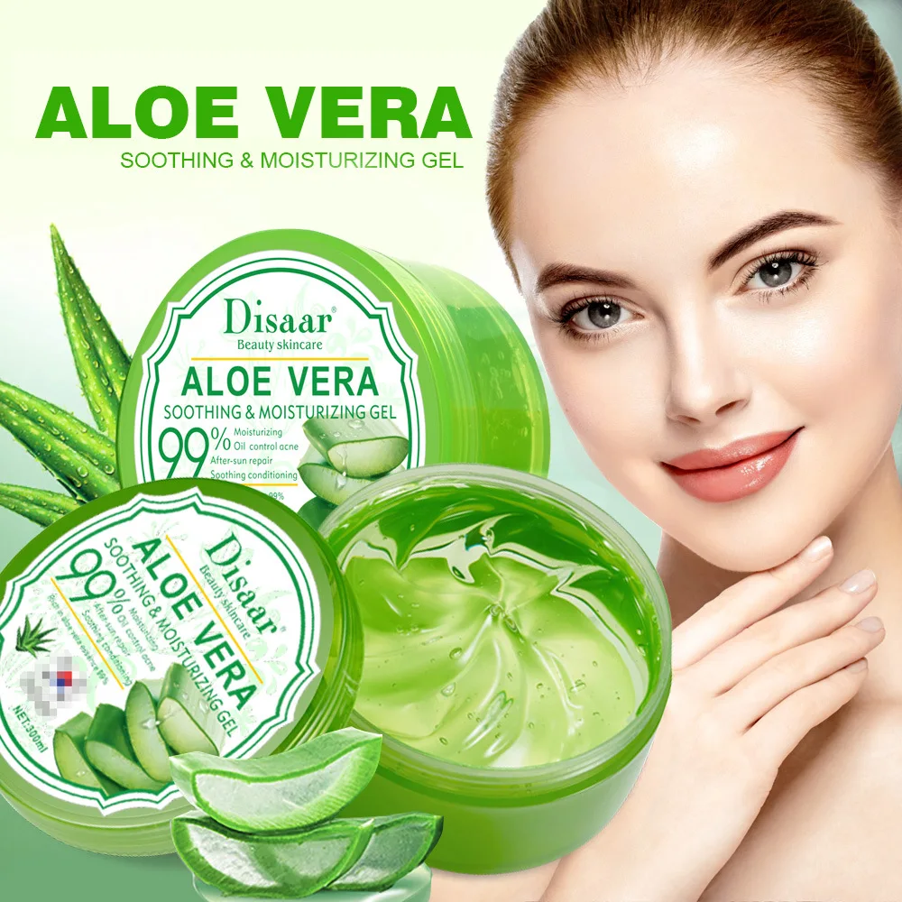 

300g 99% Aloe Soothing Face/Hand/Body Gel Aloe Vera Gel Skin Care Remove Acne Moisturizing Day Cream After Sun Lotions Aloe Gel