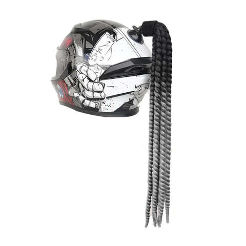 Женщины Мужчины мотошлем косы шлем Рок Панк стиль DIY украшения