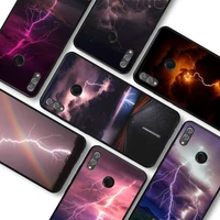 highway ightning thunder sky landscape phone case for huawei honor 10lite 10i 20 8x 10 funda for honor 9lite 9xpro