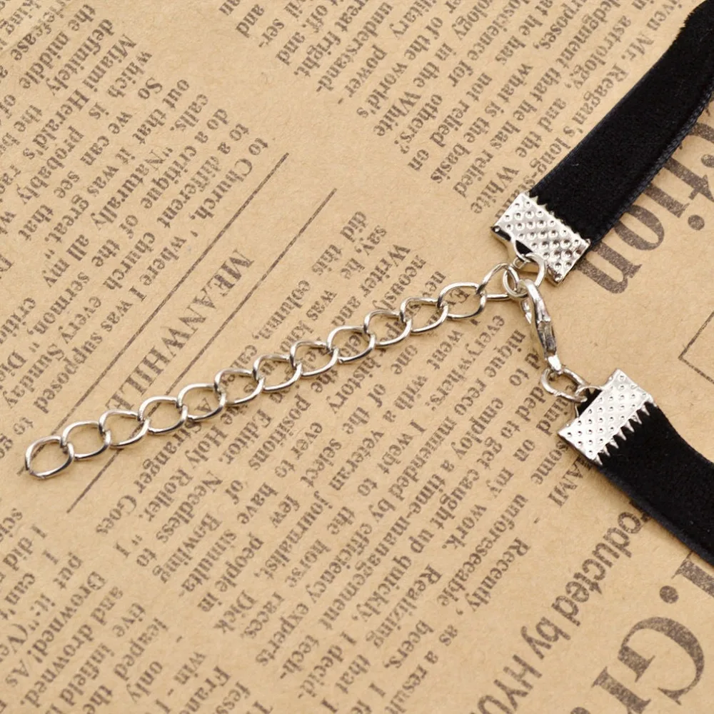 Женское Ожерелье чокер с подвеской в готическом стиле|ribbon necklace|velvet ribbon necklacefashion