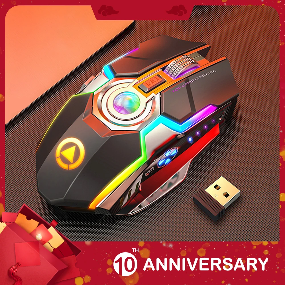 KIITO M4 эргономичная Беспроводная игровая мышь светодиодный Bluetooth компьютерная