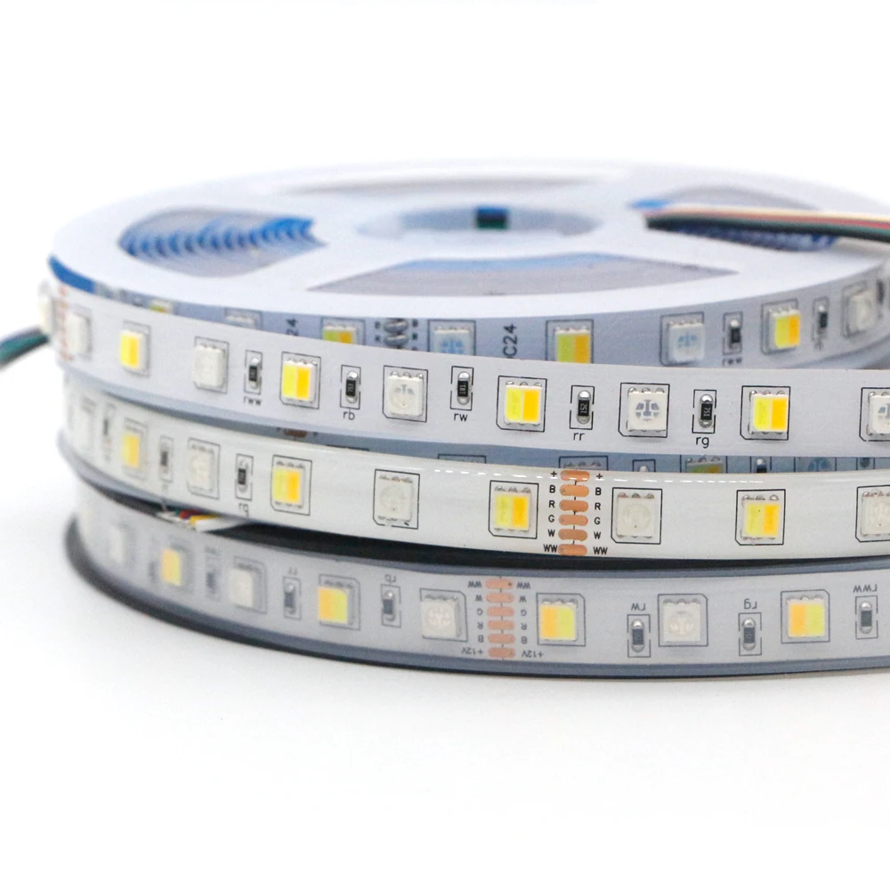 Светодиодная лента 5 м RGB CCT RGBW 5050 SMD водонепроницаемая светодиодная световая + CW WW