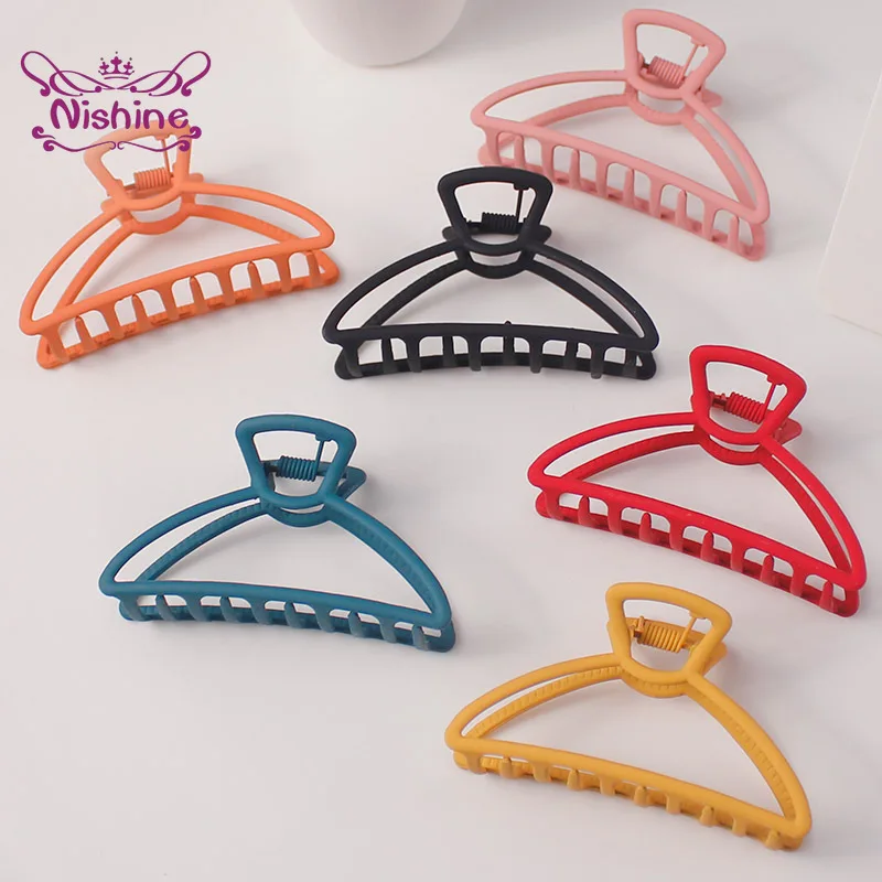 

Morandi большой Размеры однотонные Цвет металлический зажим для волос заколка со стразами милые выдолбленный квадратный шпильки конский хвос...